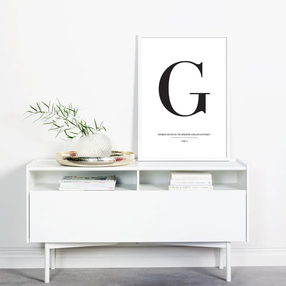 Letter G Plakat