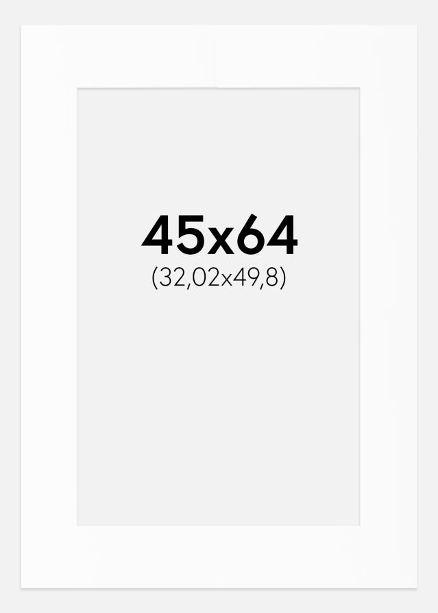 Paspartu Bijeli Standard (Bijela Jezgra) 45x64 cm (32,02x49,8)