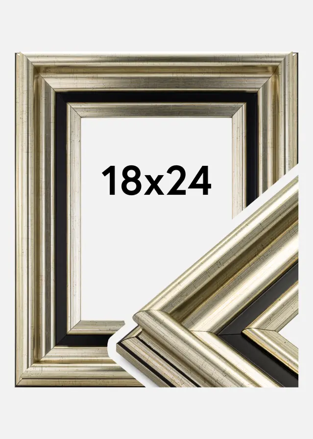 Okvir Gysinge Premium Srebro 18x24 cm