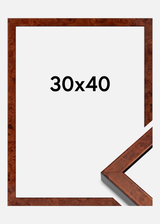 Okvir Hermes Akrilno staklo Burr Walnut 30x40 cm