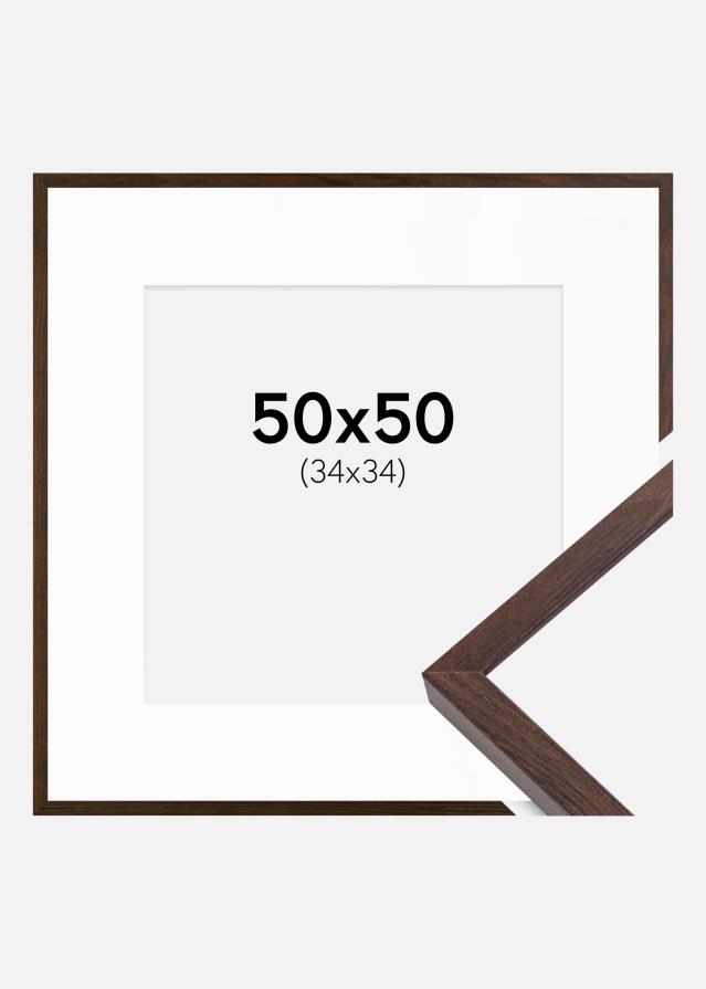Okvir E-Line Orah 50x50 cm - Paspartu Bijelo 35x35 cm