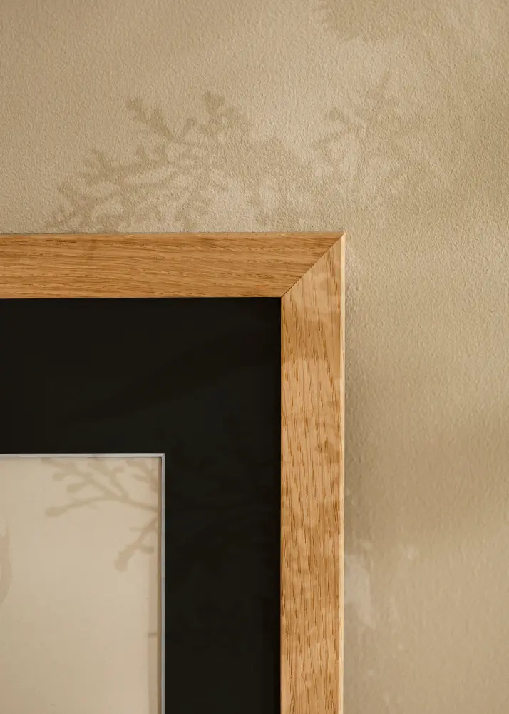 Okvir Trendline Hrast 50x80 cm - Paspartu Crno 41x70 cm