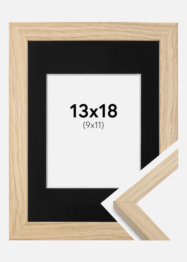 Okvir Grimsåker Hrast 13x18 cm - Paspartu Crno 10x12 cm