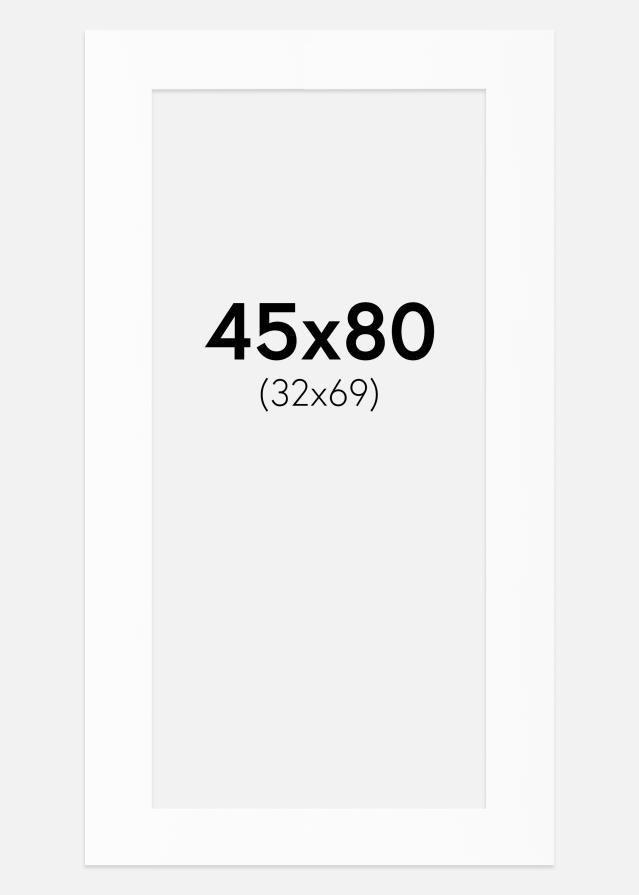 Paspartu Bijeli Standard (Bijela Jezgra) 45x80 cm (32x69)