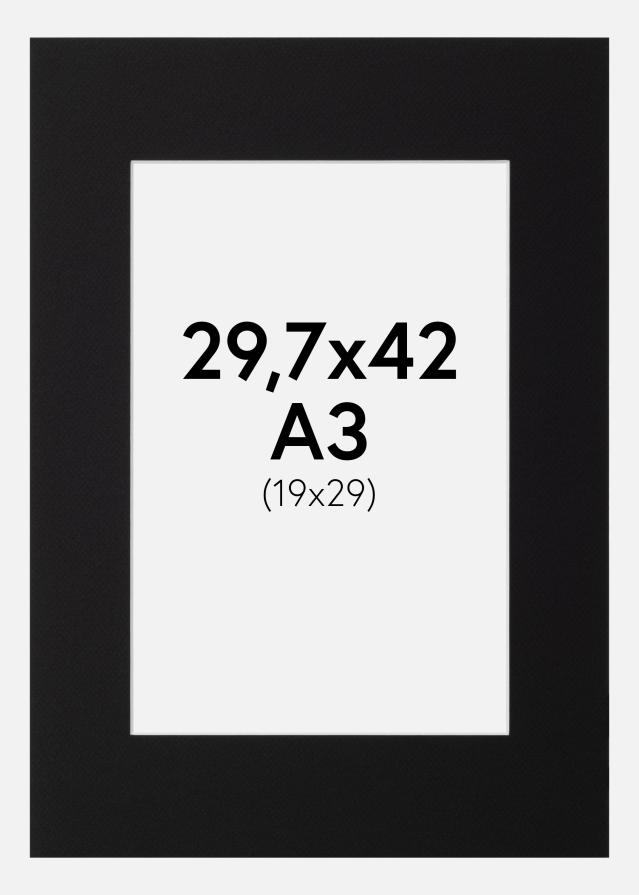 Paspartu Canson Crno Bijeli unutarnji rub 29,7x42 cm (19x29)