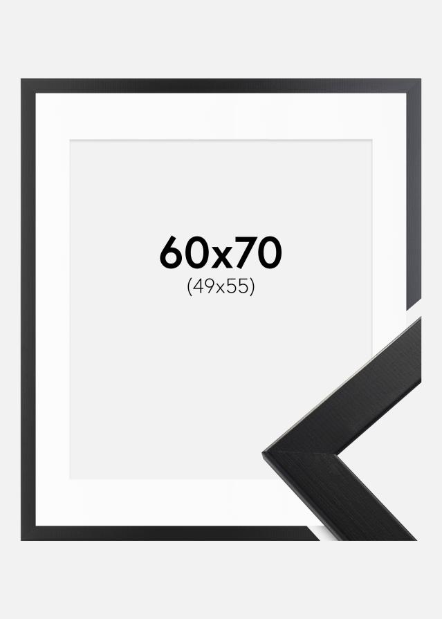 Okvir Trendline Crno 60x70 cm - Paspartu Bijelo 50x56 cm