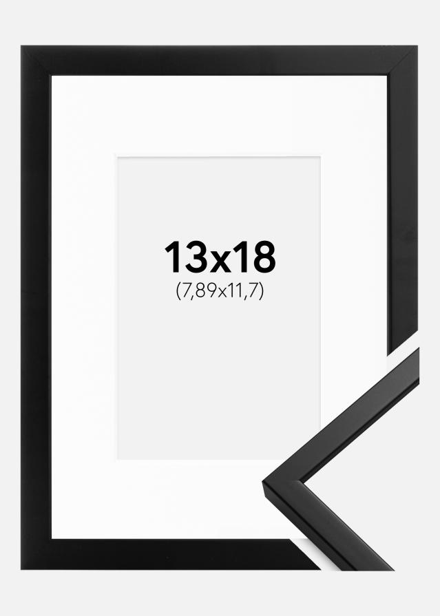 Okvir Oslo Crno 13x18 cm - Paspartu Bijelo 3,5x5 inches