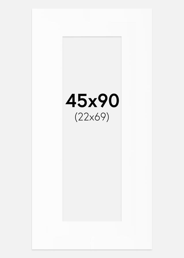 Paspartu Bijeli Standard (Bijela Jezgra) 45x90 cm (22x69)