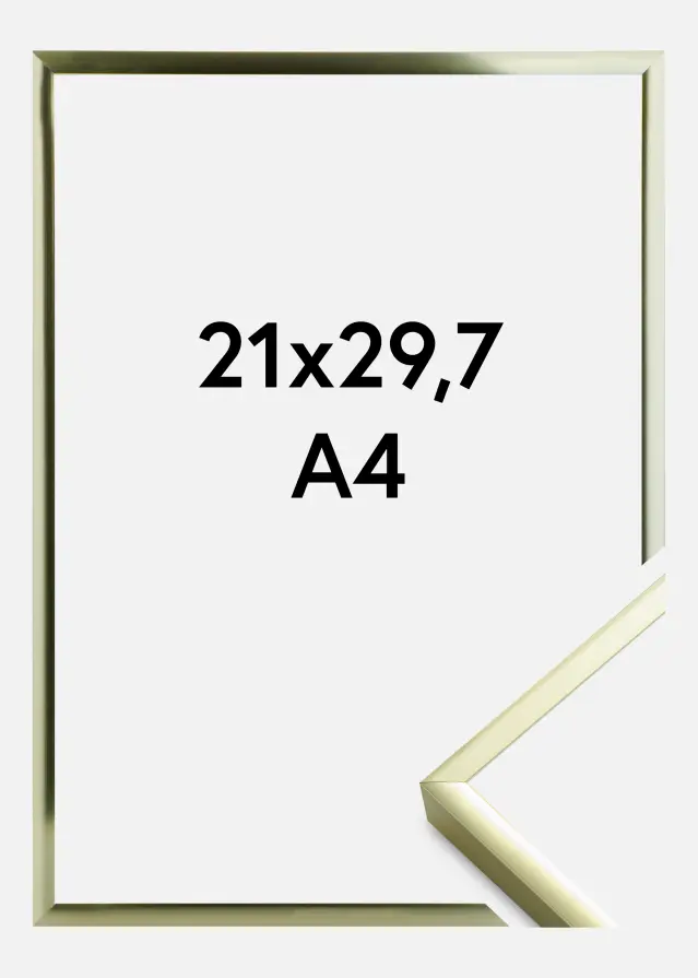 Okvir Plakat Frame Aluminum Gold 21x29,7 cm (A4)