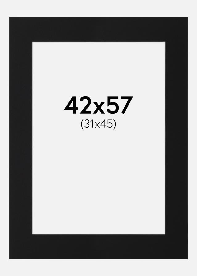 Paspartu Crni Standard (Bijela Jezgra) 42x57 cm (31x45)