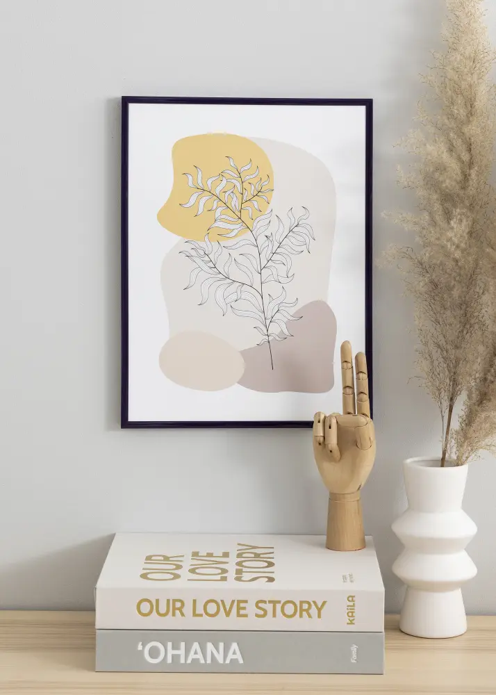 Okvir New Lifestyle Tamno ljubičasta 50x70 cm - Paspartu Bijelo 40x60 cm