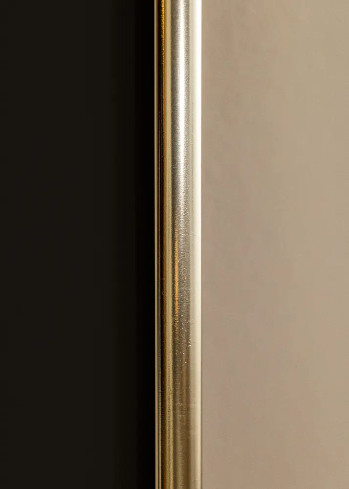 Okvir Aluminij Sjajna Zlatna 50x70 cm - Paspartu Crno 16x24 inches