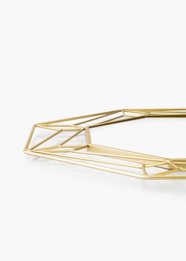 KAILA Ogledalo Abstract - Zlato 50x50 cm