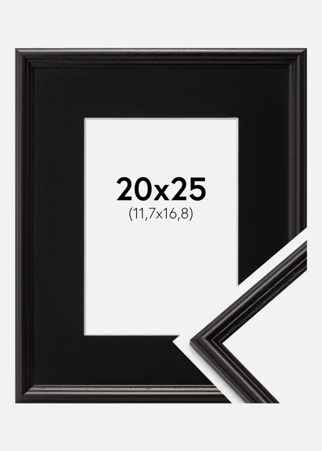 Okvir Horndal Crno 20x25 cm - Paspartu Crno 5x7 inches