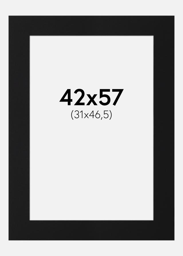 Paspartu Crni Standard (Bijela Jezgra) 42x57 cm (31x46,5)