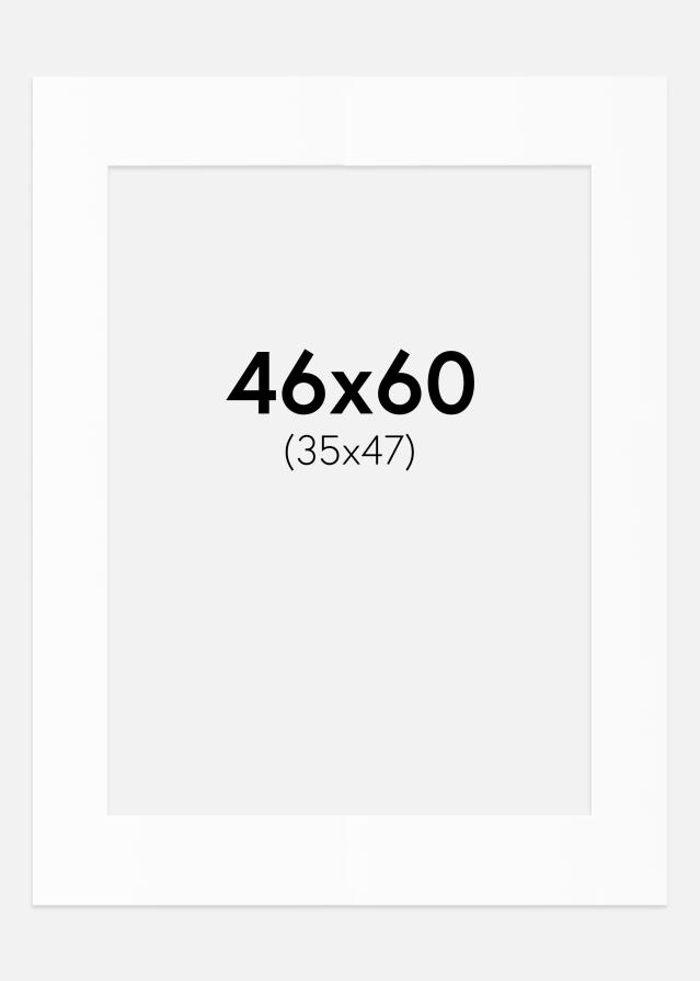 Paspartu Bijeli Standard (Bijela Jezgra) 46x60 cm (35x47)