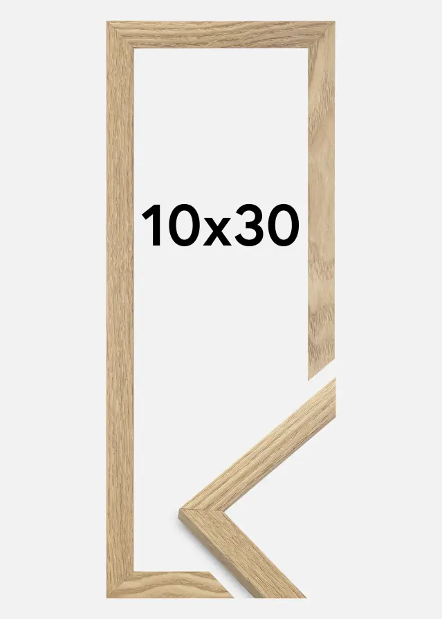 Okvir Trendy Akrilno staklo Masiv hrast 10x30 cm