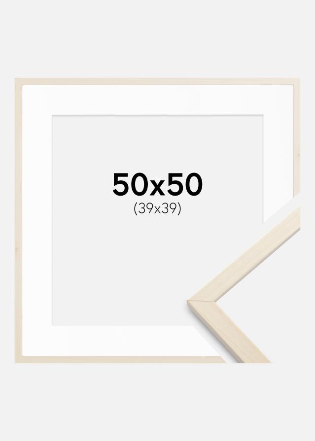 Okvir Edsbyn Javor 50x50 cm - Paspartu Bijelo 40x40 cm