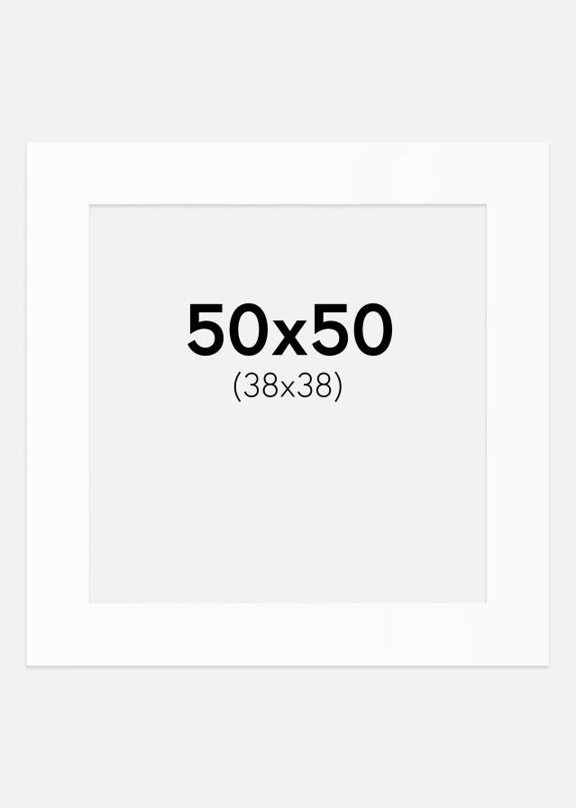 Paspartu Bijeli Standard (Bijela Jezgra) 50x50 cm (38x38)