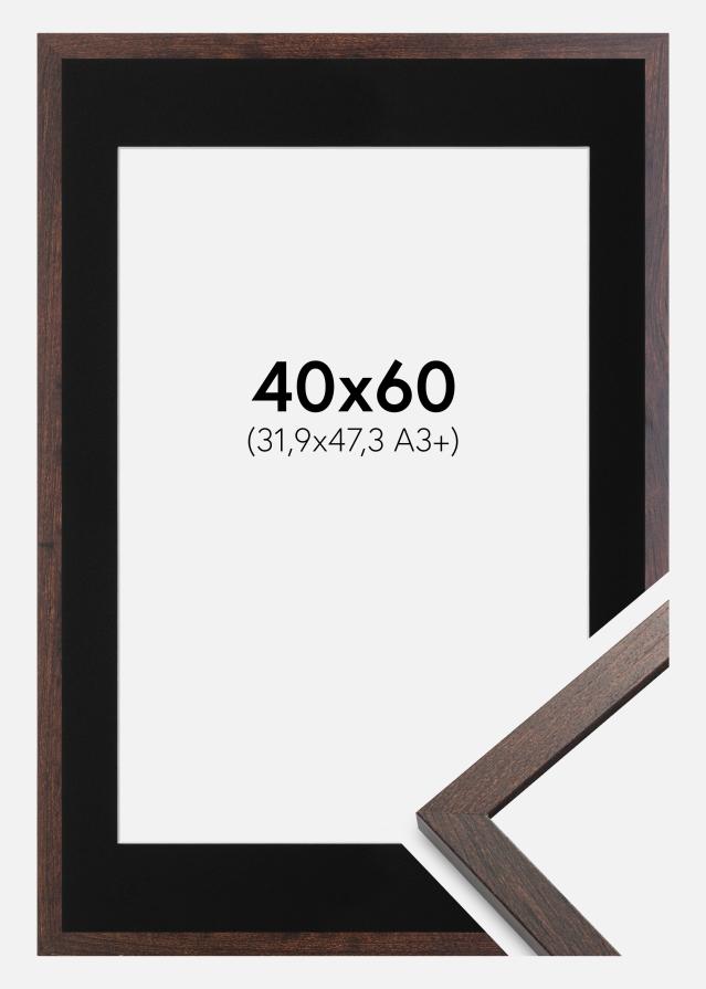 Okvir Trendy Orah 40x60 cm - Paspartu Crno 32,9x48,3 cm (A3+)