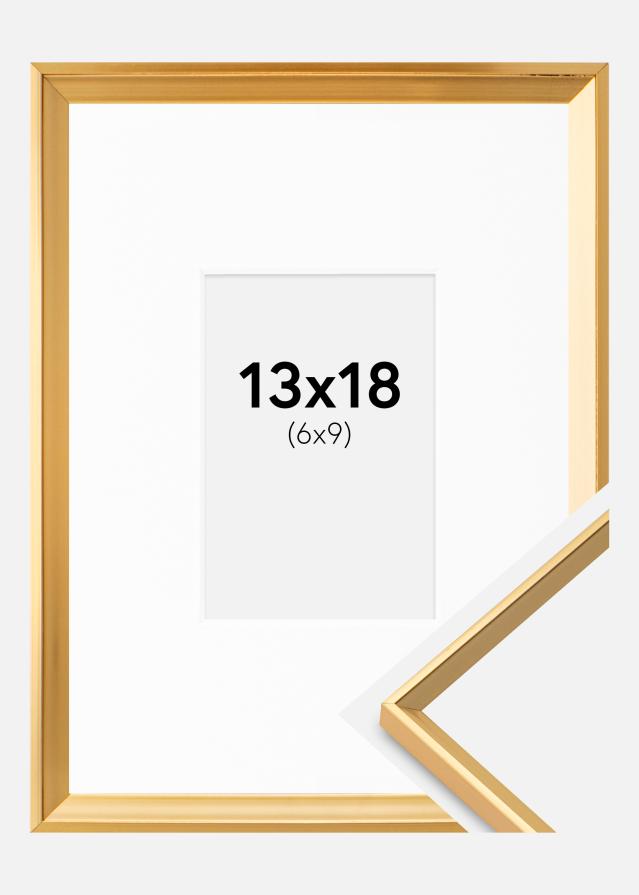 Okvir Desire Zlato 13x18 cm - Paspartu Bijelo 7x10 cm