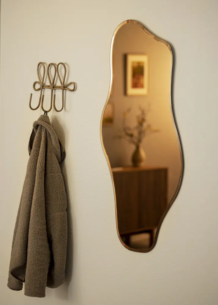 Ogledalo Wave Rose Gold 55x110 cm