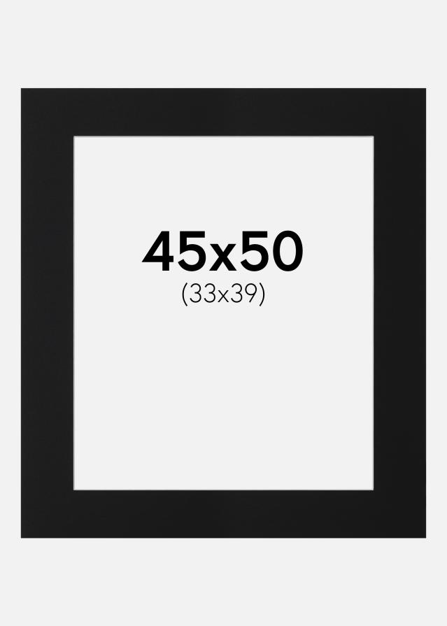 Paspartu Crni Standard (Bijela Jezgra) 45x50 cm (33x39)