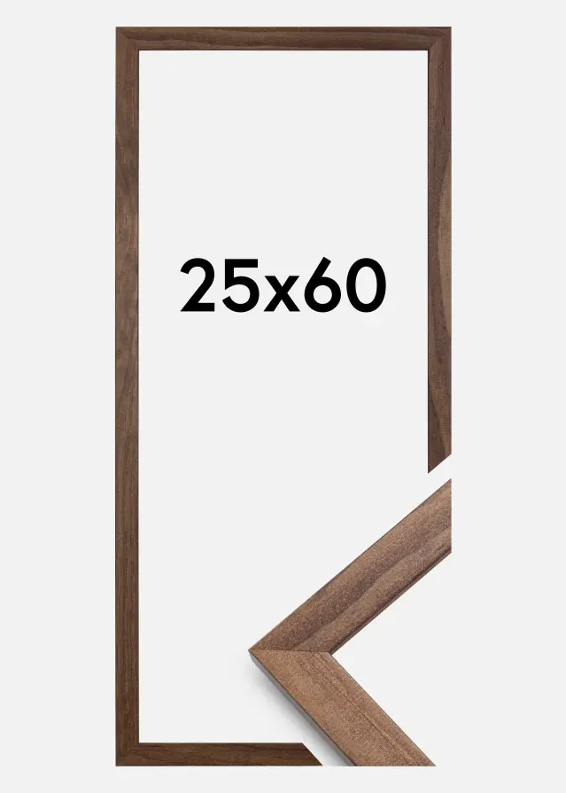 Okvir Profinjeni Akrilno staklo Orah 25x60 cm