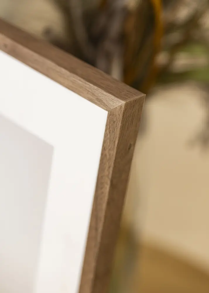 Okvir Soul Walnut Veneer 30x40 cm - Paspartu Bijelo 21x30 cm