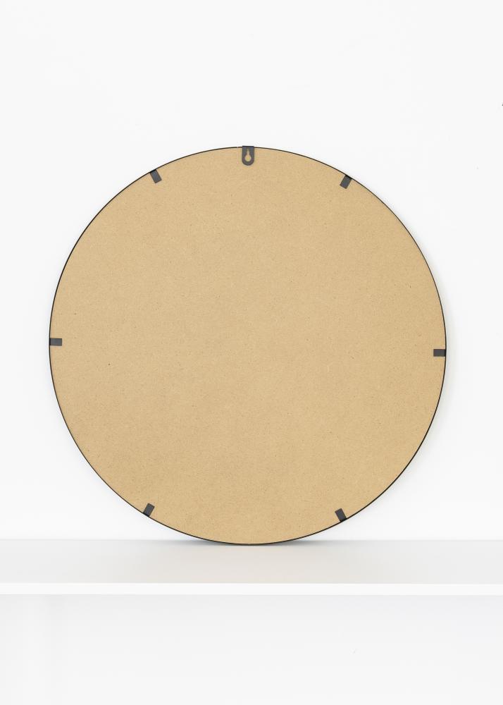 KAILA Okruglo Ogledalo Triangles - Crno 55 cm Ø