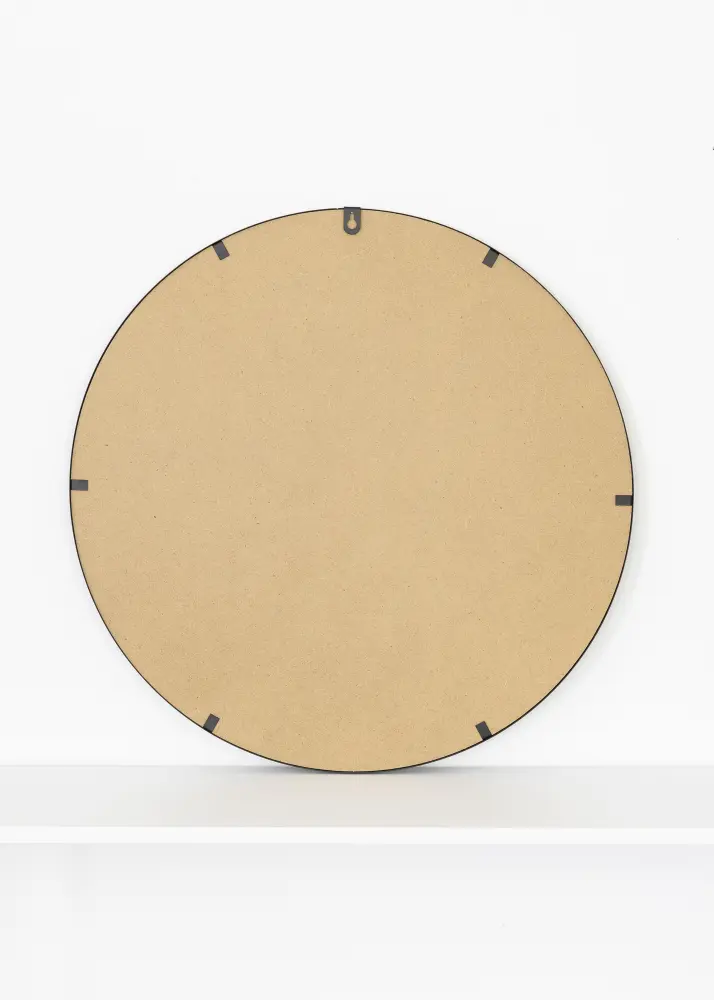 KAILA Okruglo Ogledalo Triangles - Crno 55 cm Ø