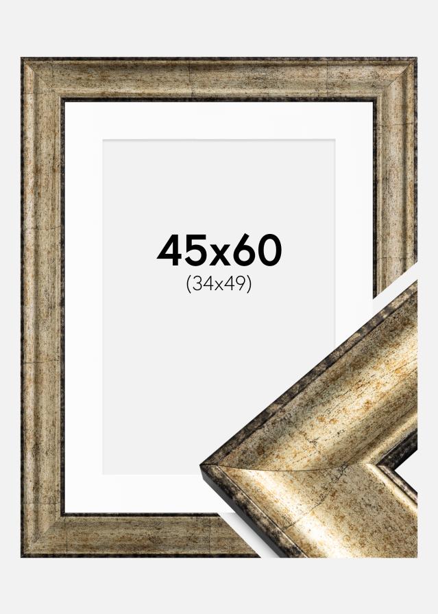 Okvir Saltsjöbaden Antikno zlato 45x60 cm - Paspartu Bijelo 35x50 cm