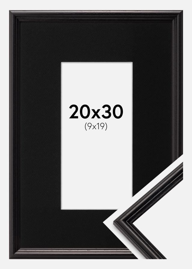 Okvir Horndal Crno 20x30 cm - Paspartu Crno 10x20 cm