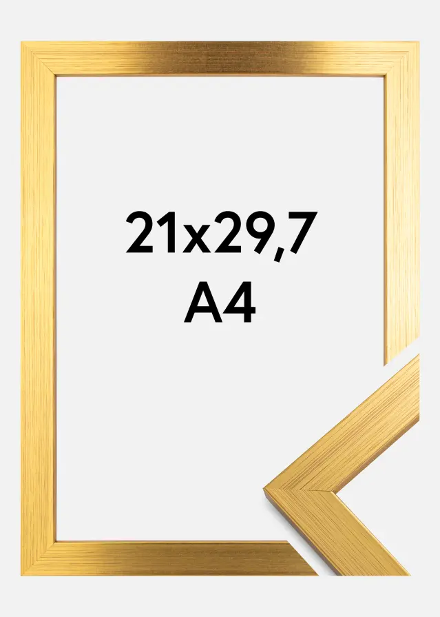 Okvir Gold Wood Akrilno staklo 21x29,7 cm (A4)