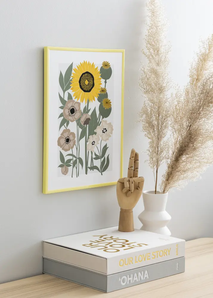 Okvir New Lifestyle Svijetlo žuta 70x100 cm - Paspartu Crno 60x90 cm