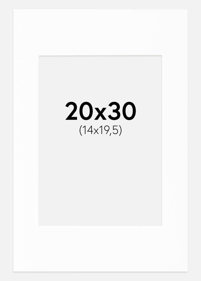 Paspartu Canson Bijelo Bijeli unutarnji rub 20x30 cm (14x19,5)