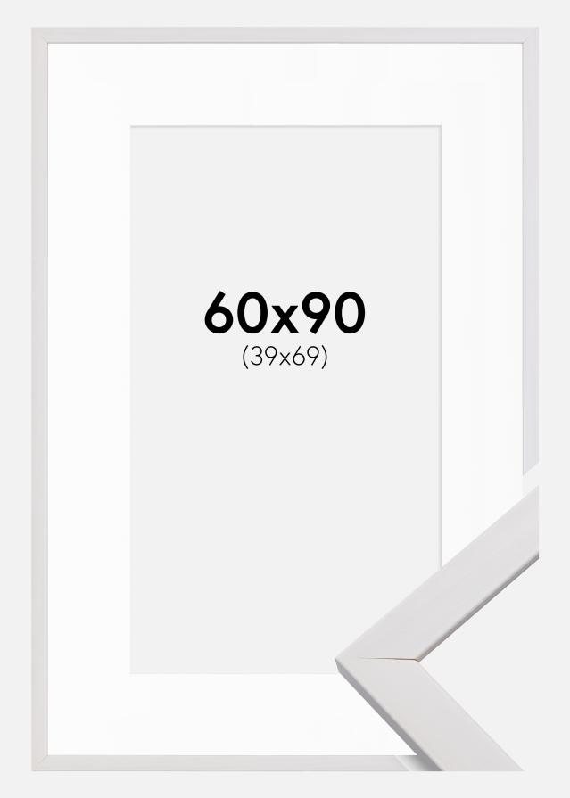 Okvir Profinjeni Bijelo 60x90 cm - Paspartu Bijelo 40x70 cm
