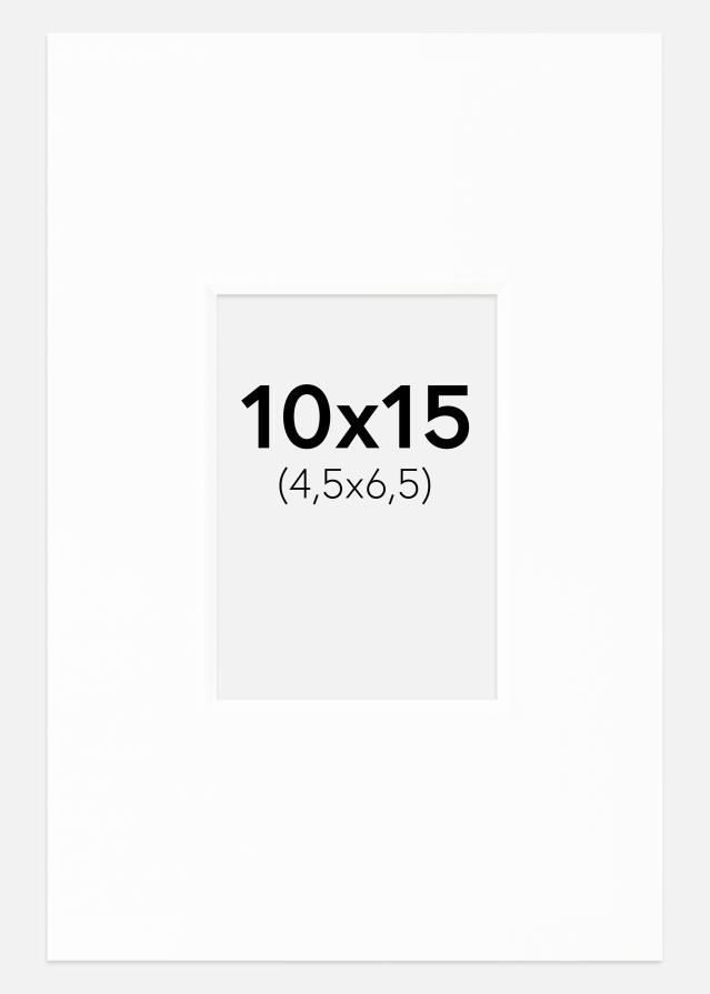 Paspartu Canson Bijelo Bijeli unutarnji rub 10x15 cm (4,5x6,5)