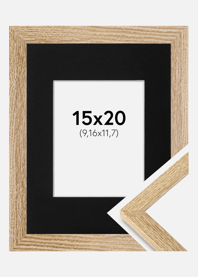 Okvir Selection Hrast 15x20 cm - Paspartu Crno 4x5 inches