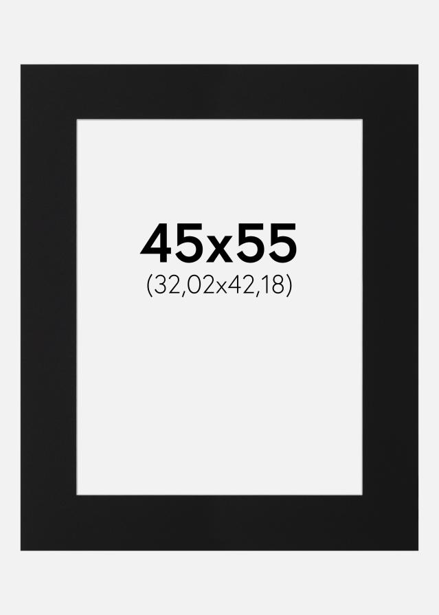 Paspartu Crni Standard (Bijela Jezgra) 45x55 cm (32,02x42,18)