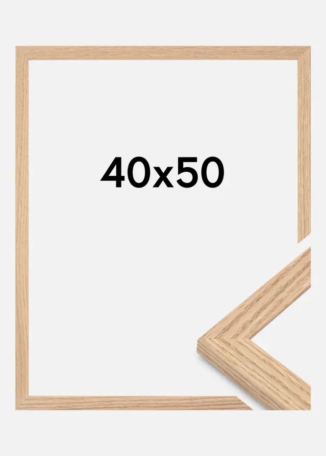 Okvir Bezvremenski Akrilno staklo Puni hrast 40x50 cm