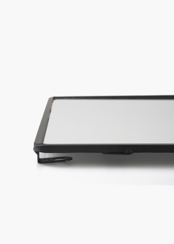 KAILA Ogledalo sa Polica - Crno 31x60 cm