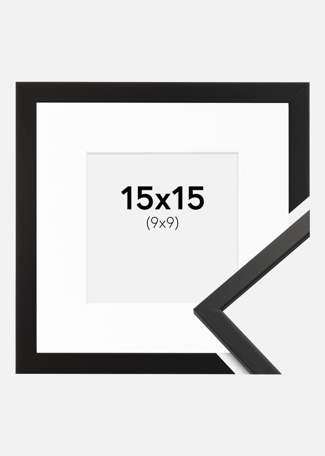Okvir Edsbyn Crno 15x15 cm - Paspartu Bijelo 10x10 cm