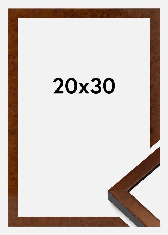 Okvir Ares Akrilno staklo Burr Walnut 20x30 cm