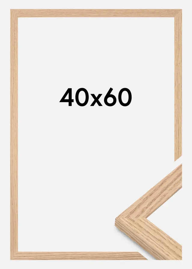 Okvir Bezvremenski Akrilno staklo Puni hrast 40x60 cm