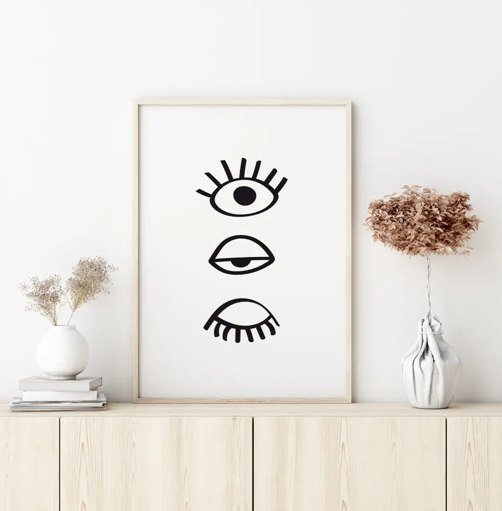 Three Eyes Line Plakat