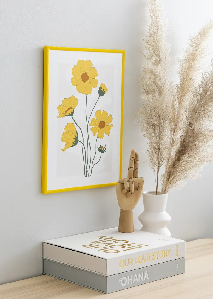 Okvir New Lifestyle Žuta 50x70 cm - Paspartu Crno 40x60 cm