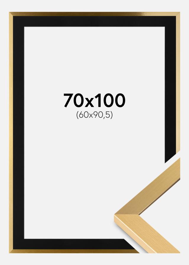 Okvir Selection Zlato 70x100 cm - Paspartu Crno 61x91,5 cm