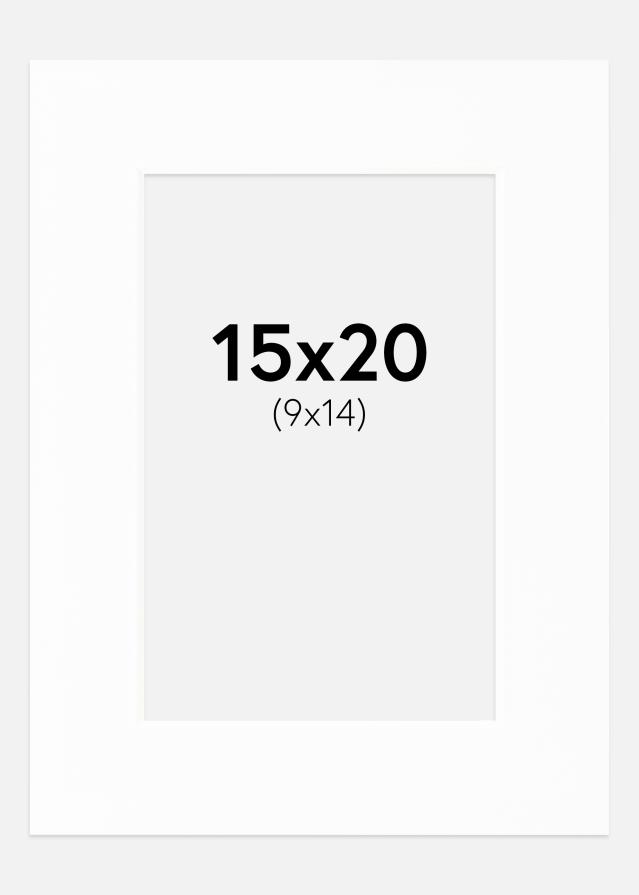 Paspartu Canson Bijelo Bijeli unutarnji rub 15x20 cm (9x14)