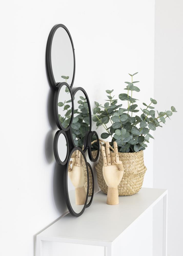 KAILA Ogledalo Bubbles - Crno 72x43 cm